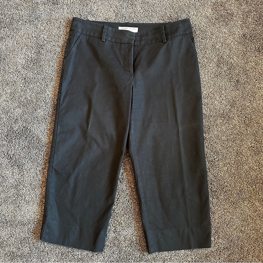 Trina Turk crop straight dress trousers